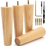 For All Types Of Furniture In Your Home: Our high-end, eye-catching wood legs for furniture set of 4 are excellent for couches, chairs, desks, end tables, dressers, ottomans, cabinets, nightstands, and loads more; They're not just for function, our c...