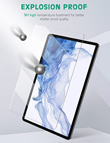 [2-Pack] Apiker For Samsung Galaxy Tab S8 Plus/S7 Fe/Galaxy Tab S7 Plus 12.4 Inch Screen Protector, Tempered Glass For Galaxy Tab S8 Plus (Sm-X800/X806) With S Pen Compatible Scratch Resistant #TOP5