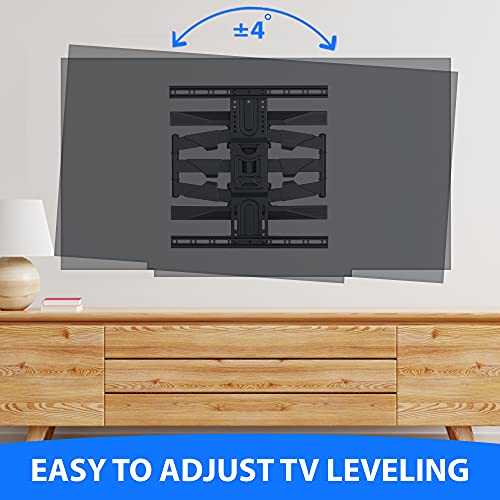 Mount Factory Heavy-Duty Full Motion TV Wall Mount - Articulating Swivel Bracket Fits Flat Screen Televisions from 42" to 70" (VESA 400 x 600 Compatible) - Tilt Swing Out Arm with 10' HDMI Cable