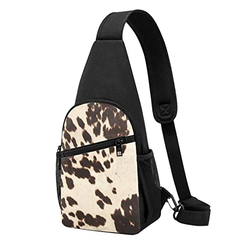 Sac à dos en cuir de vache marron PSVOD pour homme et femme élégant