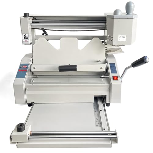DDNGEJ Encuadernadora de Escritorio con termofusible. Velocidad de encuadernación: 180 Libros/h. Ancho de sangría: 310 mm. Profundidad de sangría: 0,8 mm. para Libros,