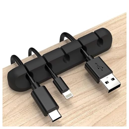 Cable Clips USB Cable Organizer Charging Cord Holder Wire Management Self-Adhesive Desk Cord Organizer Colorful Phone USB Charger Cute Cord Clip for Car Office Workbench Bedside Nightstand PC