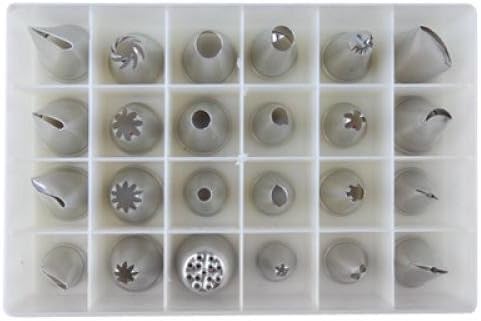 24 Icing Nozzles Pastry Tips Cakes Decorating with Box