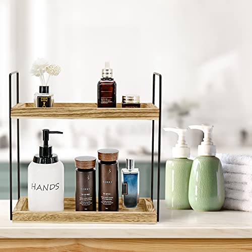 2 Tier Bathroom Counter Organizer, Bathroom Organizer Countertop, Kitchen Spice Rack Kitchen Counter Organizer, Over Toilet Storage Organizer, Coffee Bar Organizer Kitchen Counter Storage Shelf #TOP4