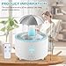 Imagen de WIYETY Humidificador Paraguas: Humidificador Rotativo 300ml Con Control Remoto Difusor de Aromaterapia LED 7 Colores Gota Para Dormitorio Y Sala