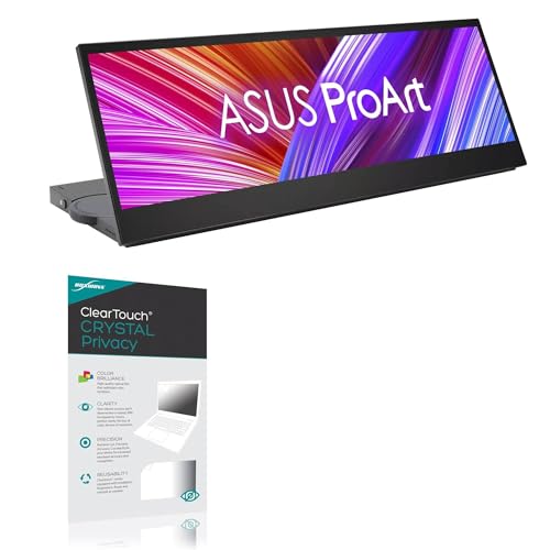 BoxWave Screen Protector Compatible with ASUS ProArt Display PA147CDV (14 in) - ClearTouch Crystal Privacy (2-Pack), Privacy Screen Protector Flexible Film Clear