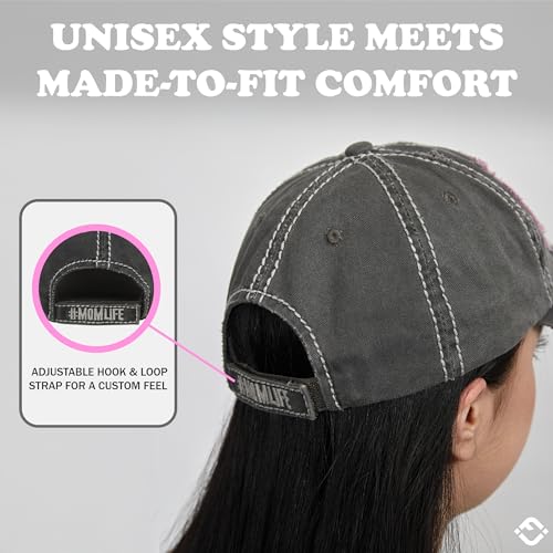 Image of Funky Junque Womens Baseball Cap Distressed Vintage Unconstructed Embroidered Dad Hat