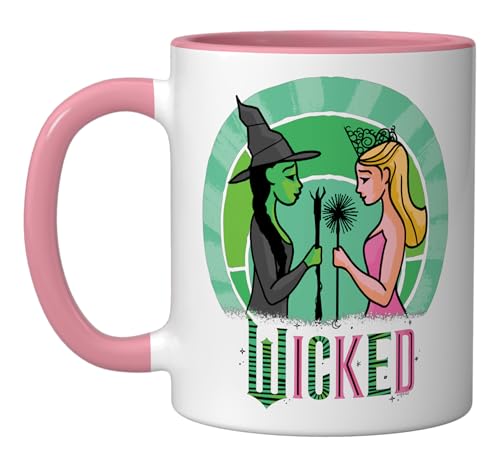 Taza de Cerámica Sketched Wicked Glinda & Elphaba 11 oz miniatura 1