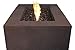 T9650LP Rectangle Propane Fire Table, Kodiak Brown