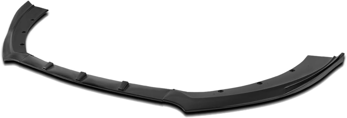 Spec-D Tuning Black Front Bumper Lip Spoiler Splitter Body Kit 3PC Compatible with 2015-2020 Ford Mustang