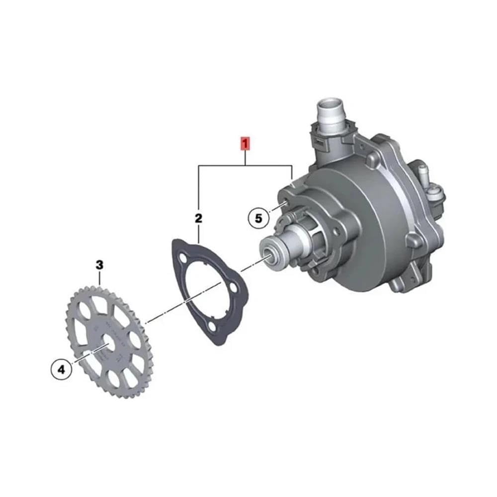 Bomba de vacío de freno 11667519458 7519458 Bomba De Vacío De Freno Para Serie 7 Volante A La Izquierda F01 (2007-2012) ECE Bomba de vacio frenos