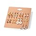 29 Pairs Assorted Multiple Stud Earrings set for Women Girls Simple Hoop earring set Girl's jewelry 在 Amazon.com 上查看 (E0848-3)