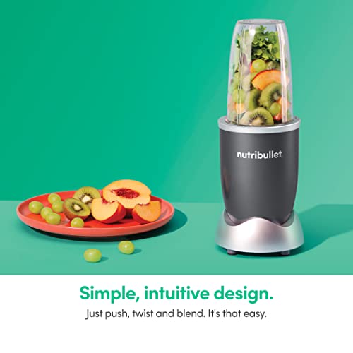 nutribullet Personal Blender, Shakes, Smoothies, Food Prep, and Frozen Blending, 24 Ounces, 600 Watt, Gray, NBR-0601WM image 6