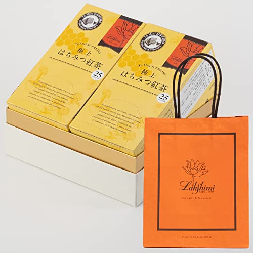 Lakshimi 極上はちみつ紅茶2箱入 ギフトセット プレゼント用の紙袋1枚付き