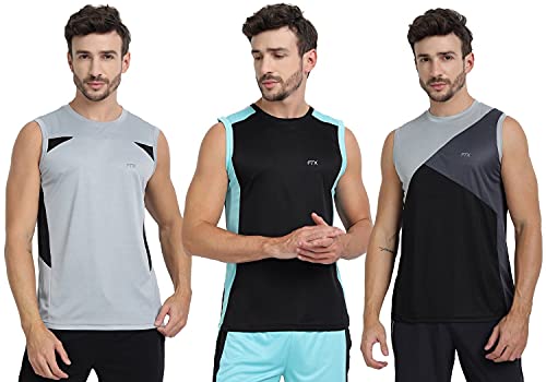 Image of FTX Men's Solid Regular Fit T-Shirt