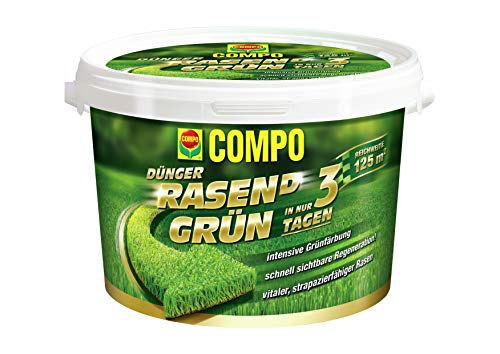 Preisvergleich Produktbild COMPO Dünger Rasen(d) Grün, Schnelle sichtbare Rasenregeneration, Granulat, 3,75 kg, 125 m²