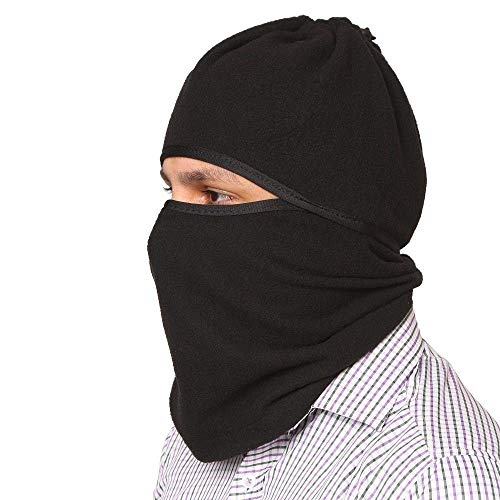 NIKAVI 3 in 1 Thermo-Fleece Outdoor Sports Mask Hoodie- Keep Your Eyes, Ears, and Mouth Warm