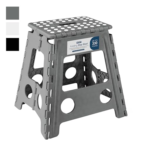 MY DIY 15 Inch Folding Step Stool, Grey