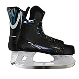 Flite Hockey Chaos CX-85 Adult Ice Hockey Skates | Black/Blue (9)