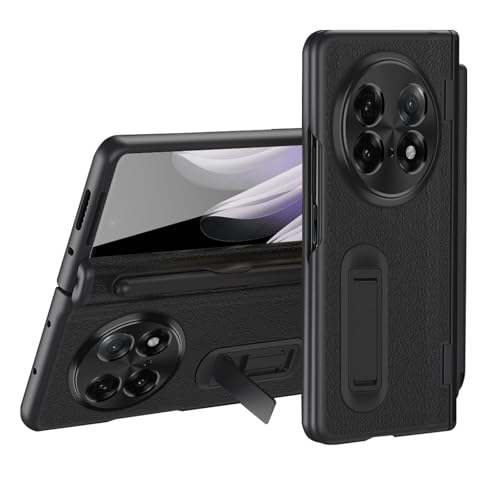 Oppo Find N5 2025 �q���W�P�[�X�A����HD�X�N���[���v���e�N�^�[�AS�y��&�L�b�N�X�^���h�A�ϏՌ��n�[�h���U�[+PC�t���{�f�B�ی�J�o�[(�u���b�N)