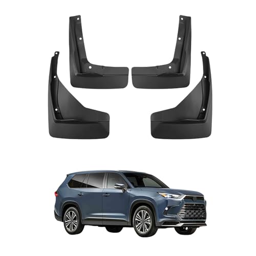 Snaste Mud Flaps Splash Guards for Toyota Grand Highlander 2024 2025 2026 Accessories,Front Rear Mudguards 4pc Set No Drilling Fenders