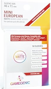 Gamegenic Matte Mini European Sleeves Ruby