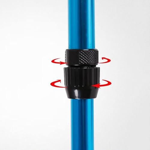 Miniatura 5 de Par de elegantes muletas para adultos en azul, bastones plegables para antebrazo para viajes o trabajo, muletas de aluminio ligeras para adultos,