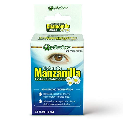 Optic View Chamomile Eye Drops â€“ 0.5Fl Oz Dry Eye Relief Ophthalmological Drops â€“ Premium Eye Drops Redness Relief â€“ Ideal for Eye Discomfort and Irritated Eyes â€“ Moisturize and Cleanse