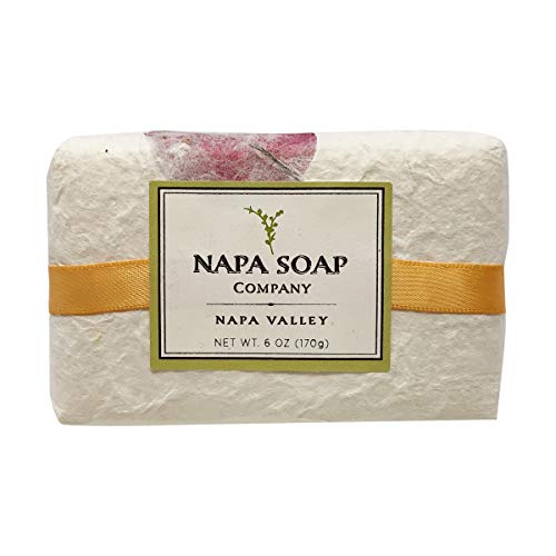 Napa Soap Mandarin Chardonnay Hand & Body Bar Soap - Unique Wine Scented Bath Soap for Gentle Skincare Routine - Keeps Your Skin Smooth & Hydrated - All-Natural Handmade Spa Gift for Men & Women