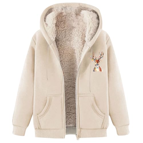 Chaqueta de invierno unisex con cremallera y bolsillos de forro polar con diseño moderno para hombre, beige, M