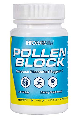 Infowars Life - Pollen Block (60 Chewable Tablets) – Supports Healthy Sinus & Respiratory Function