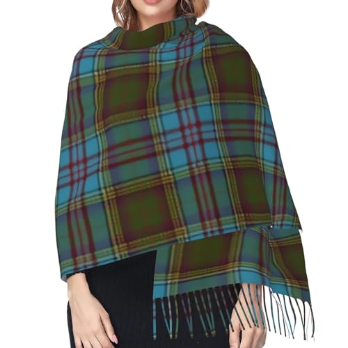 Scottish Clan Anderson Tartan Plaid Imitation Cashmere Tassel Scarf Winter Scarf Autumn Softest Classic Warm4