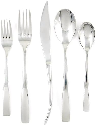 Ginkgo International President - Juego de cubiertos de acero inoxidable de 42 piezas, servicio para 8 Plus 2 piezas