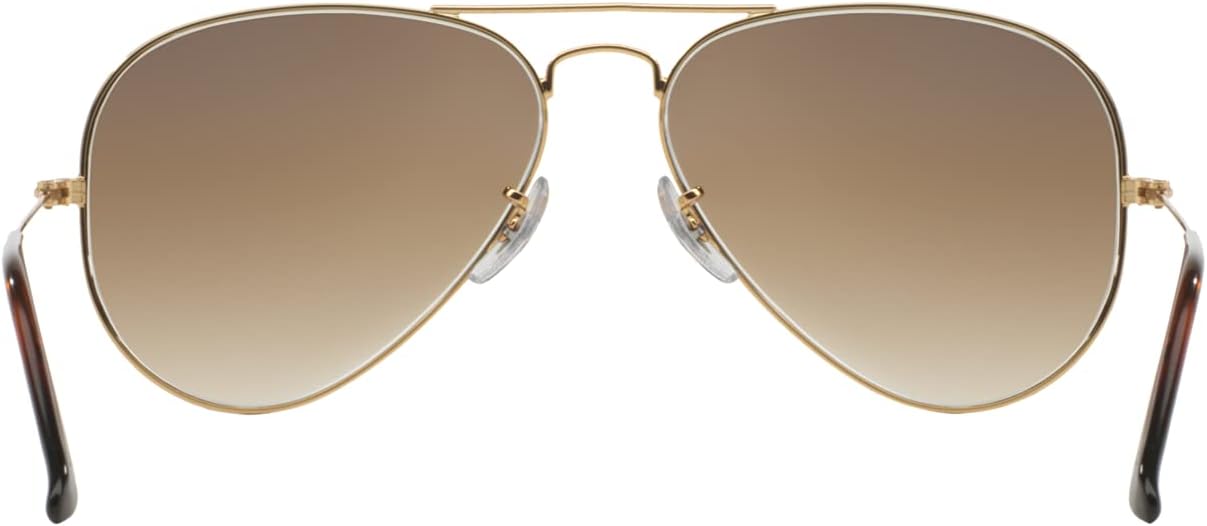 Ray-Ban RB3025 Metal Aviator Sunglasses + Vision Group Accessories Bundle - Image 4