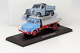  1952 IFA H6 Kipper [Atlas 7167115], Blau / Rot / Grau, 1:43 Die Cast
