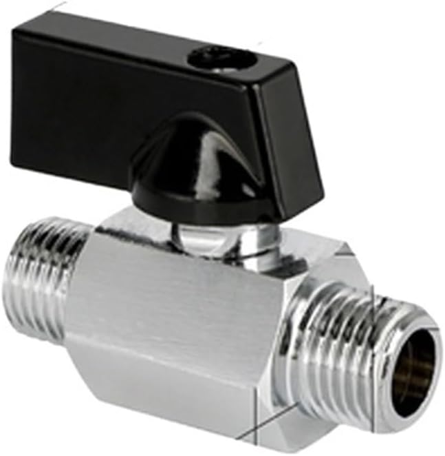 1 Pcs PT1/8, 1/4, 3/8, 1/2 mini ball valve switch water pipe gas electric copper ball valve(Color:Double Outer 4)