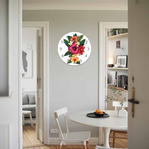 Reloj de pared redondo 12 pulgadas silencioso con PVC miniatura 3