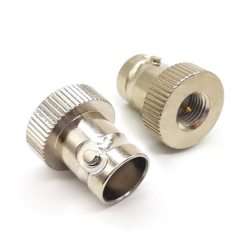 Adaptador coaxial BNC hembra a SMA macho, pack 2 miniatura 5