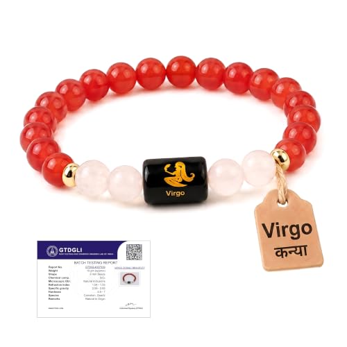 Image of Astrotalk Zodiac Crystal Bracelet | Balances Energy & Enhances Positivity | Certified Healing Crystals with Certificate | Astrology Bracelet for Man & Woman | Gift for Man & Woman