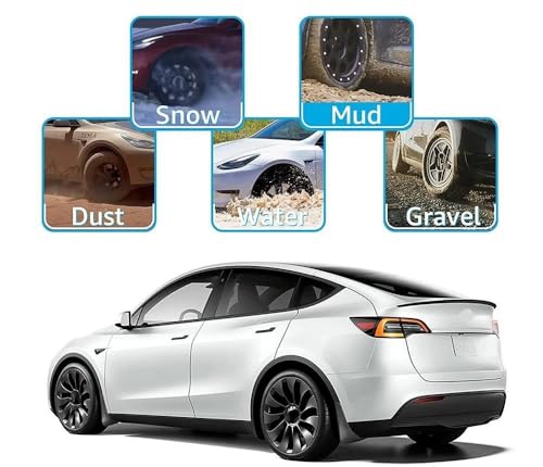 Bavettes auto Tesla Model Y Juniper anti-projections route - 6