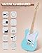 Leo Jaymz DIY TL Style Electric Guitar Kits,Spray-painted Mahogany Body,Maple Neck, including all Components (TL Sonic Blue)