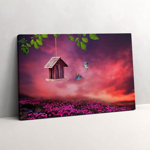 Peinture murale Nichoir 60x40cm pour créer un cocon apaisant dans votre chambre
