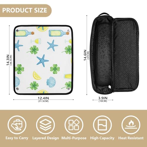 Bolsa de viaje para herramientas de cabello resistente al calor miniatura 4