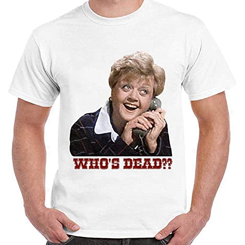 JINGYAN Tshirt Who is Dead Jessica Fletcher Angela Lansbury She Wrote Men T Shirt M
