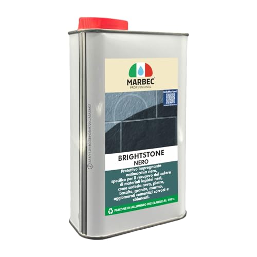Marbec - BRIGHTSTONE Nero 1LT | Corrective impregnator for Marble and Black Slate