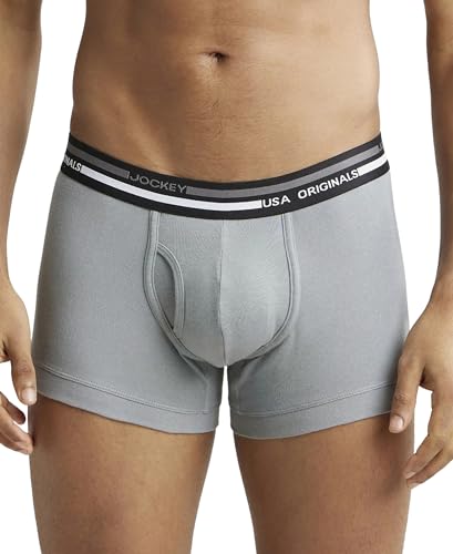 Image of Jockey UI22 Men Super Combed Cotton Rib Trunk with Ultrasoft Waistband
