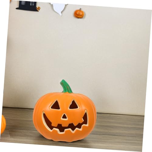 Linterna de Calabaza de Halloween Iluminada Luz LED para Casa 6