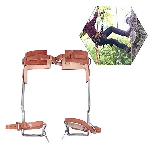 Tree Climbing Spikes Non-Slip Tree Climbing Suitable for High-Altitude Logging Fruit Picking Outdoor Hunting(1 Pair)