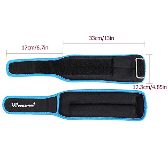 Ankle Weights 1 Pair 1 2 3 4 5 6 10 12 LBS Wrist Weights Arm Weights Leg Weights for Women Men Kids with Adjustable Strap, Strength Training Ankle Weights Set for Running Gym Fitness Workout Walking Jogging