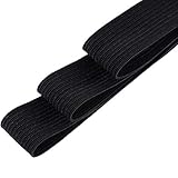 WedDecor 25mm (1 Inch) Wide Flat Elastic Band, Waistband Elastic Cord, Sewing Bands Garment Sewing Accessories for Sewing Clothing, DIY For Dress Making, Art And Craft Creating, Black, 1Metre - Image 5